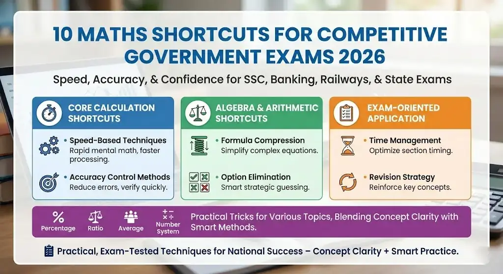 10 Maths Shortcuts for Competitive Government Exams 2026 | TR Solutions Academy