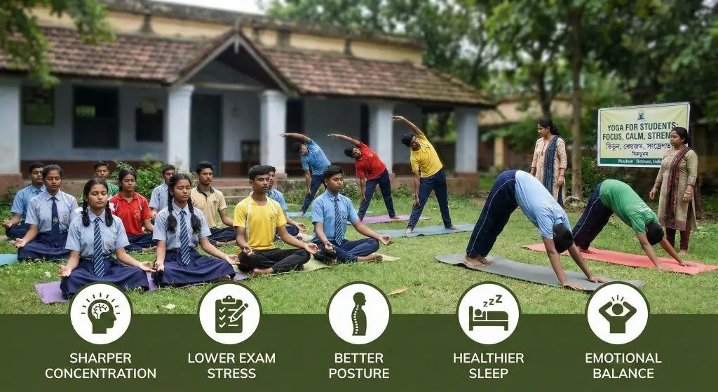 10 Yoga Benefits Birbhum Students Experience in Their Daily Lives