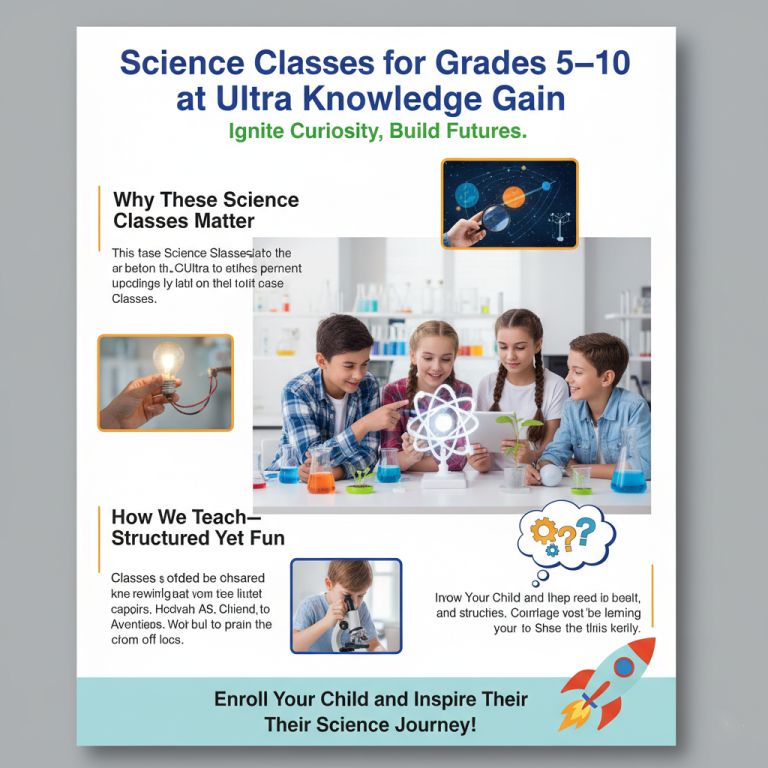 Science Classes for Class 5-10 | Ultra Knowledge Gain
