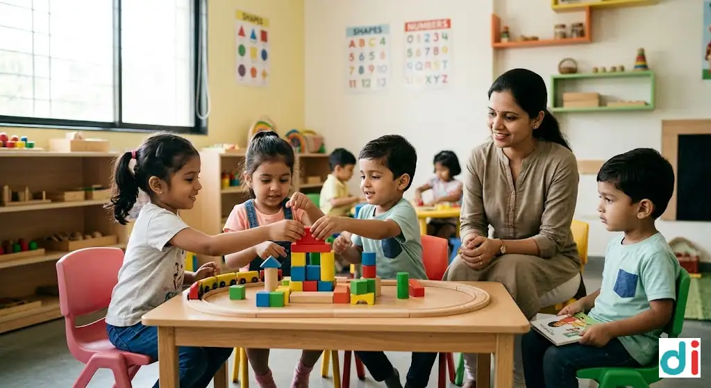 6 Social Skills Developed in Preschool Near BRT Link Road | Miniature Preschool and Teacher Training Institute