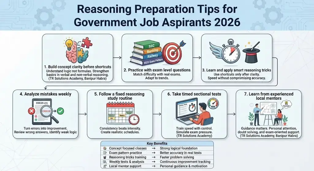 7 Reasoning Preparation Tips for Government Job Aspirants 2026 | TR Solutions Academy