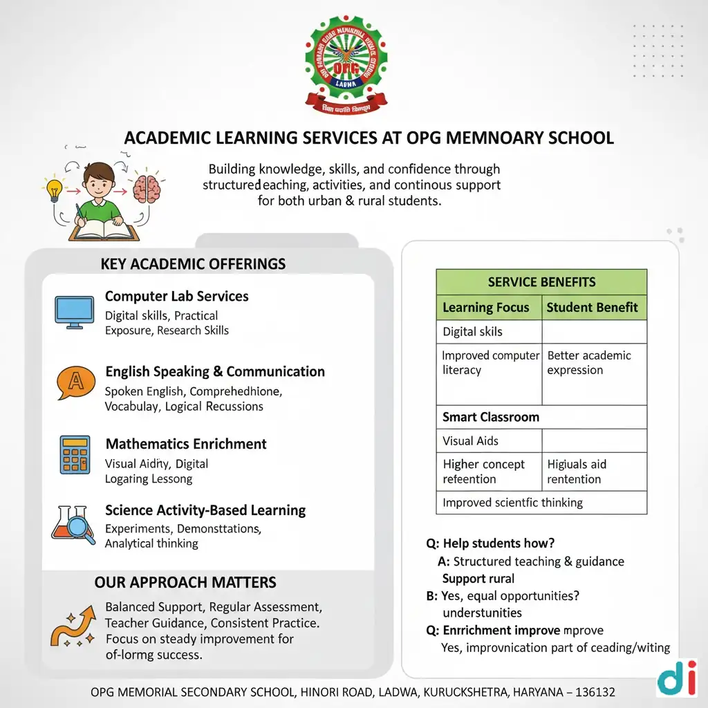 Academic & Learning Services | OPG Memorial Secondary School