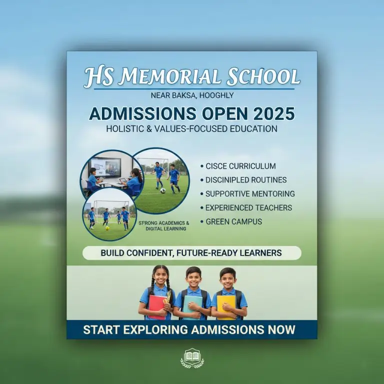 Admissions Open 2025 at HS Memorial School Baksha | HS Memorial School