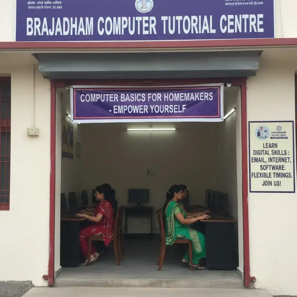 Basic Computer for Housewives Putiary | Brajadham Computer Tutorial Centre