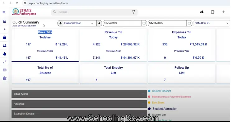 Complete School Management ERP | Schoolingkey