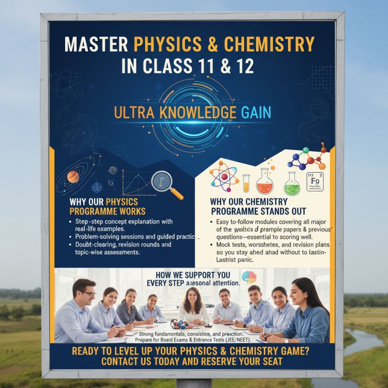 Physics and Chemistry Classes for Class 11 and 12 | Ultra Knowledge Gain