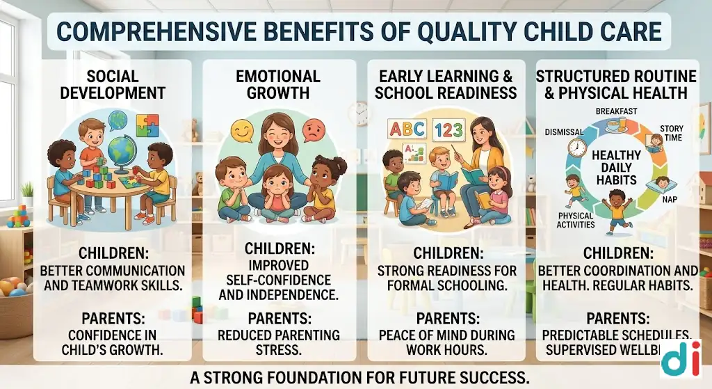 Benefits of Professional Child Care for Working Parents | Miniature Preschool and Teacher Training Institute