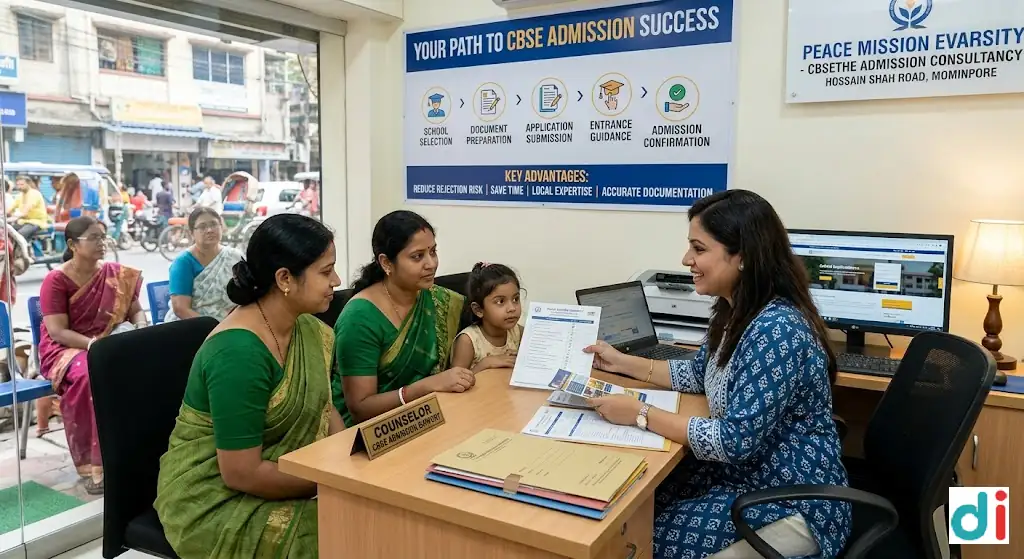 Best cbse school admission support in Hossain Shah Road Mominpore 2026 | Peace Mission Evarsity