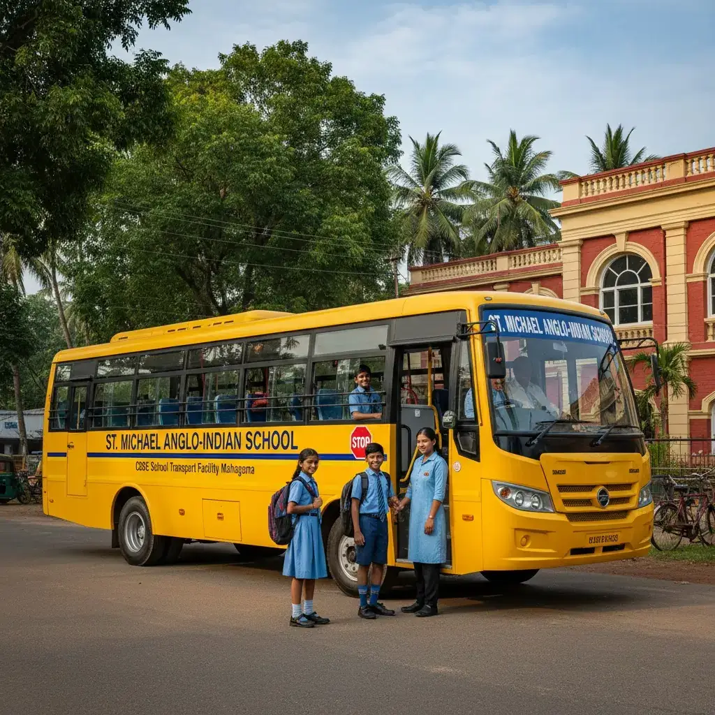 Best CBSE School Transport Facility in Mahagama | St Michael Anglo-Indian School