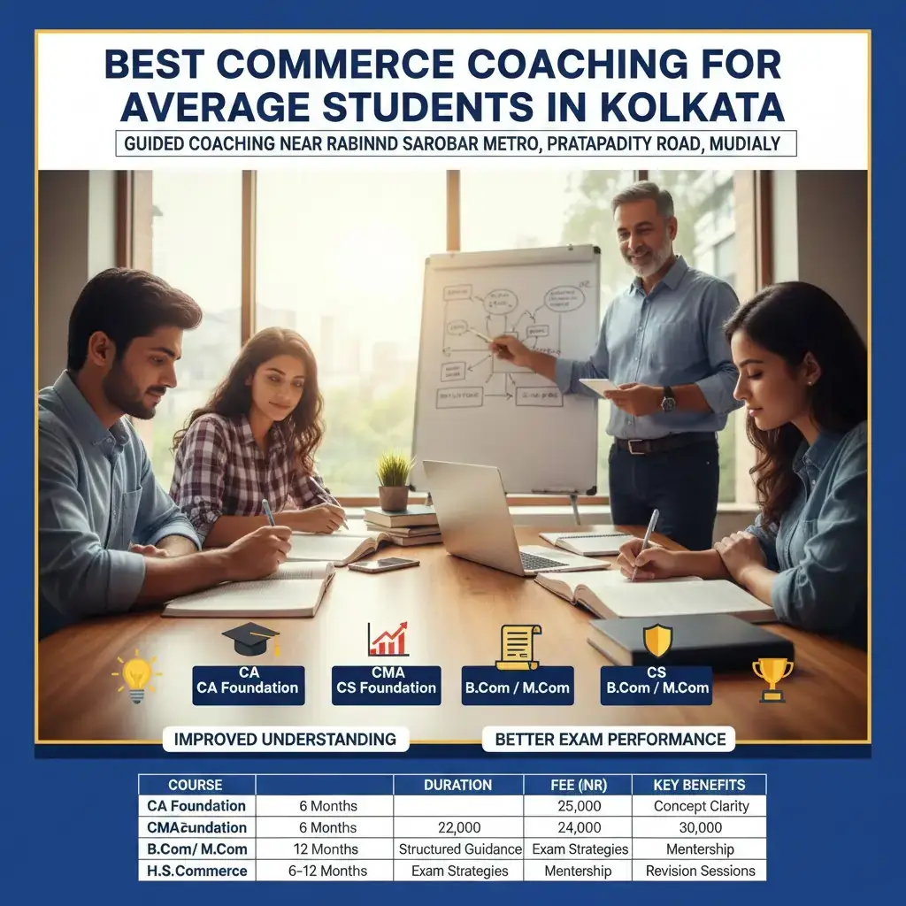 Best Commerce Coaching for Average Students in Kolkata – From Confusion to Confidence | Ranjan Education Centre