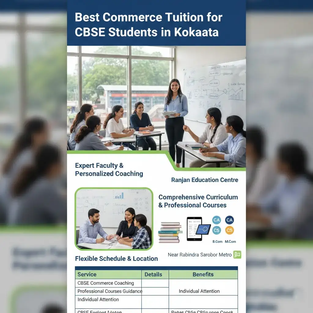 Best Commerce Tuition for CBSE Students in Kolkata | Ranjan Education Centre