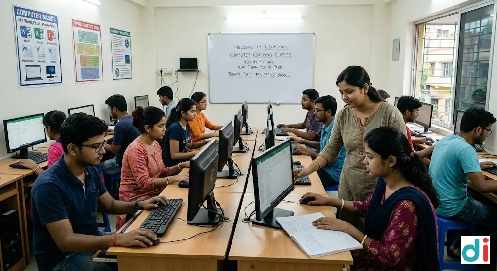 Best Computer Coaching Near Jiban Mohini Park Area 2026 | Techyscool Computer School