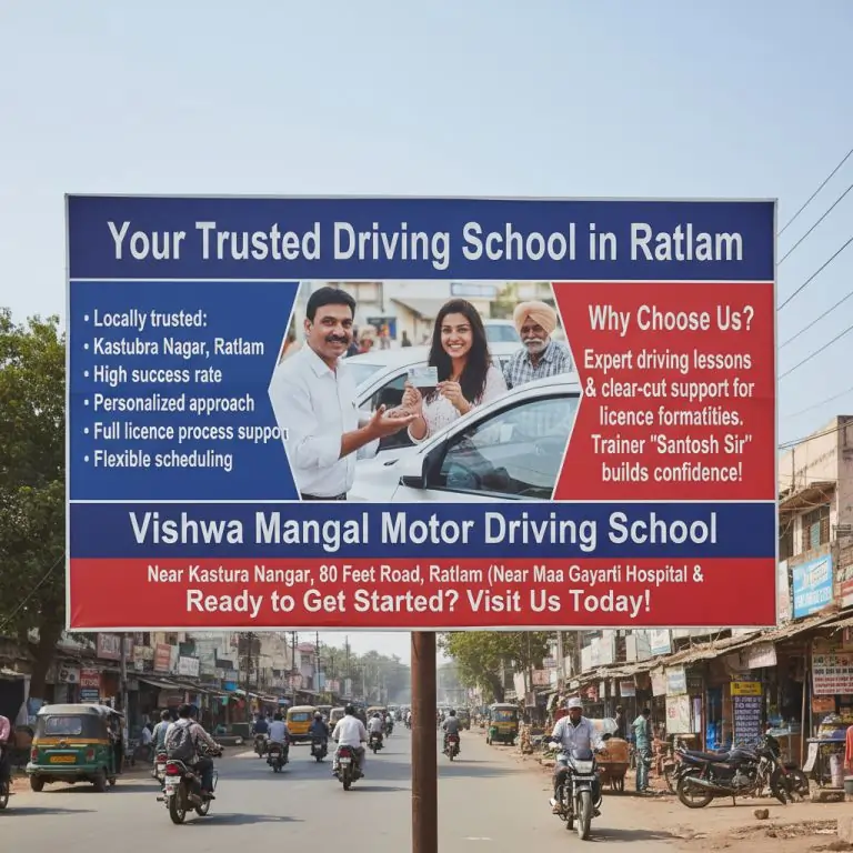 Best Driving License Assistance in Ratlam | Vishwa Mangal Motor Driving School