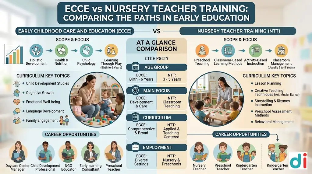 Difference Between ECCE and Nursery Teacher Training | Miniature Preschool and Teacher Training Institute