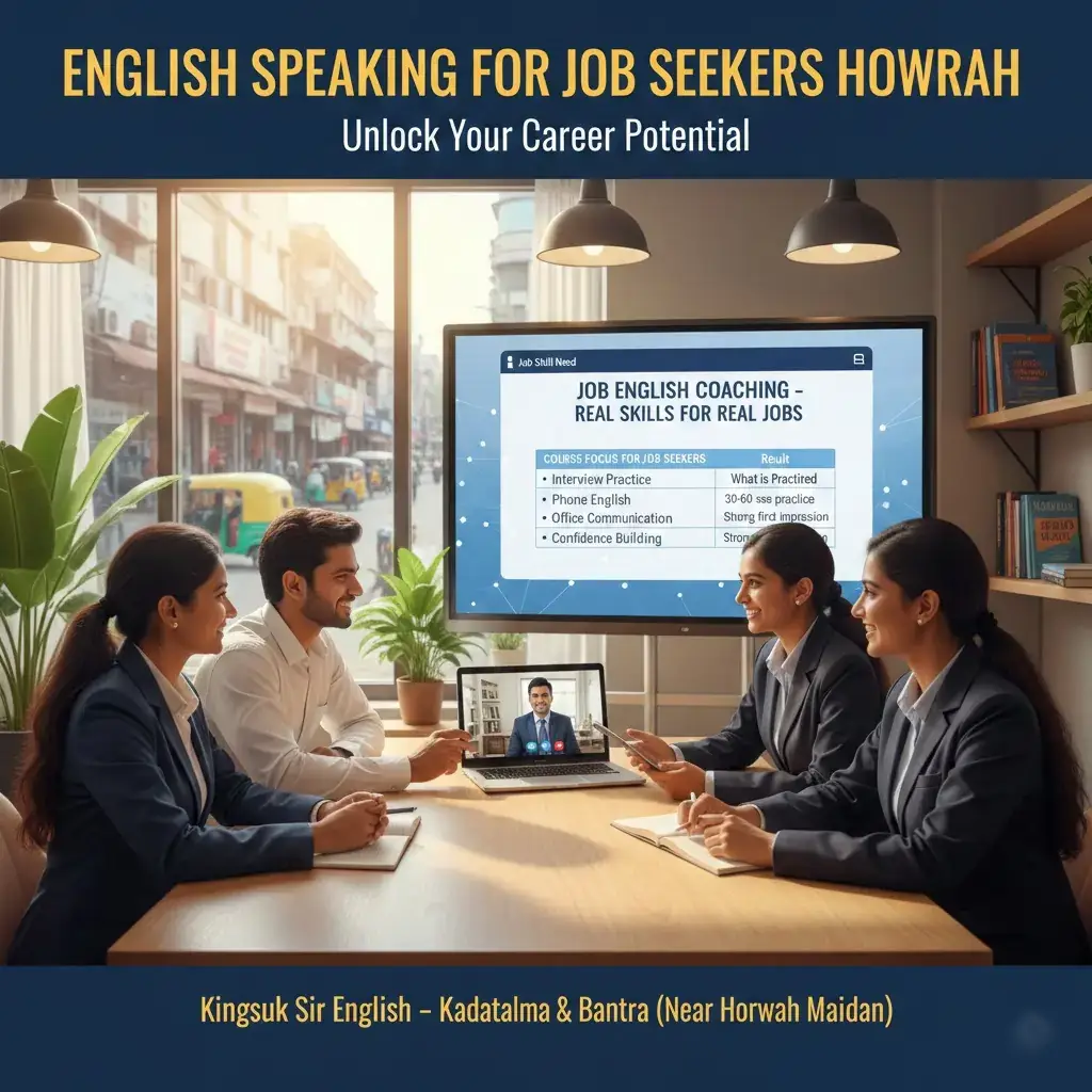 Best English Speaking for Job Seekers Howrah 2026 | Kingsuk Sir English