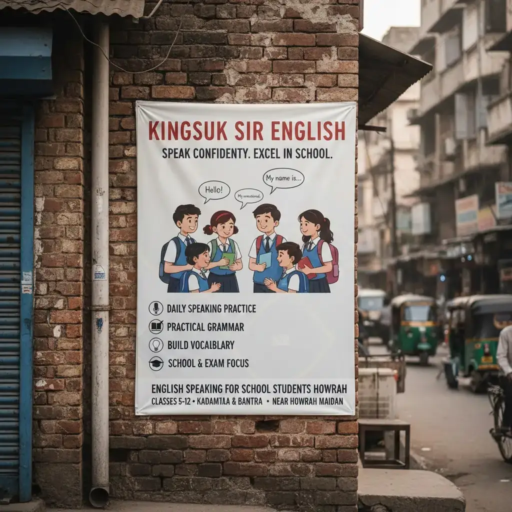 Best English Speaking for School Students Howrah 2026 | Kingsuk Sir English