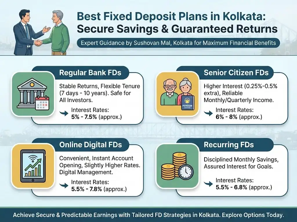 Best Fixed Deposit Plans in Kolkata – Stable Returns Explained | Sushovan Mal – Relationship Bank Manager