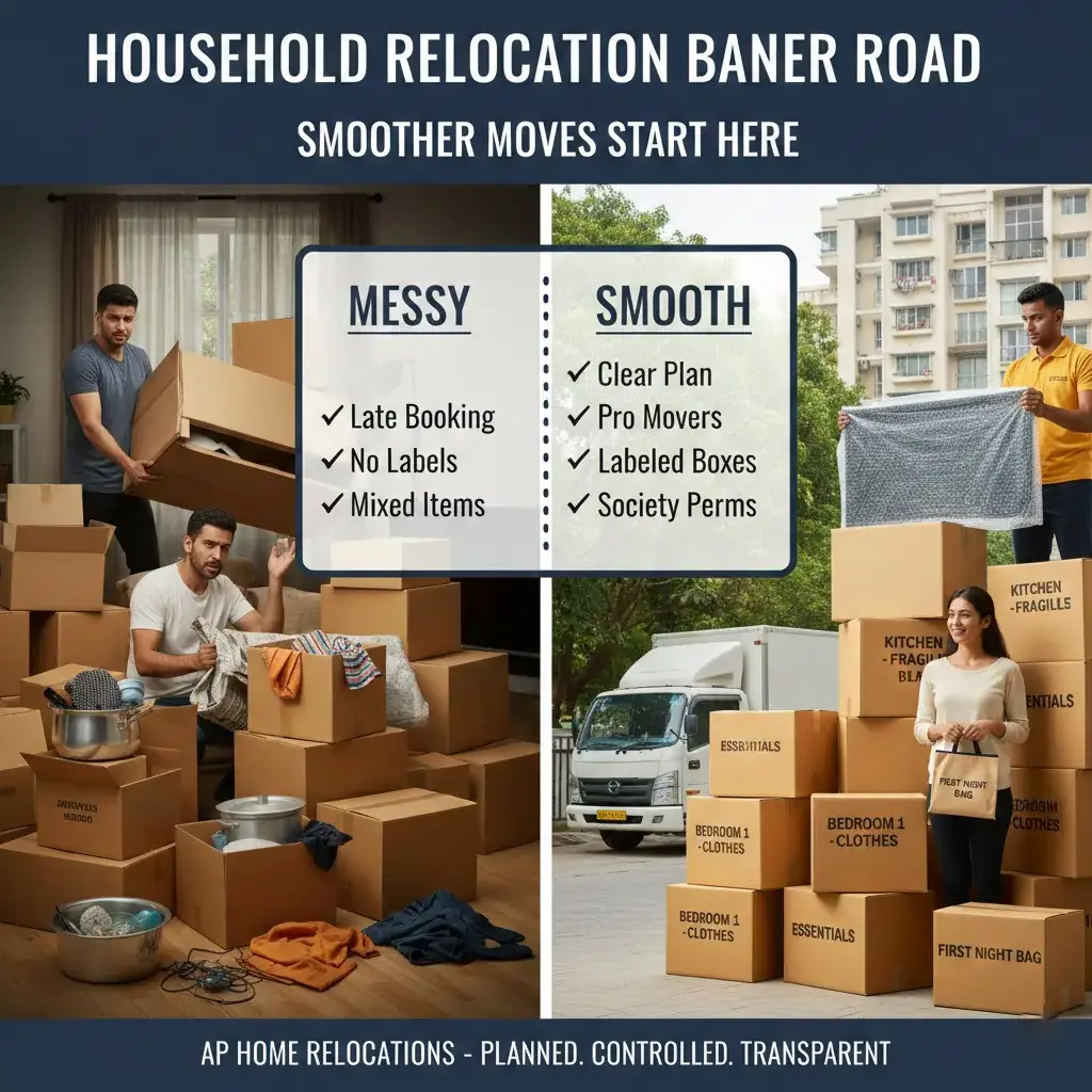 Best Household Relocation in Baner Road 2026 | AP Home Relocations