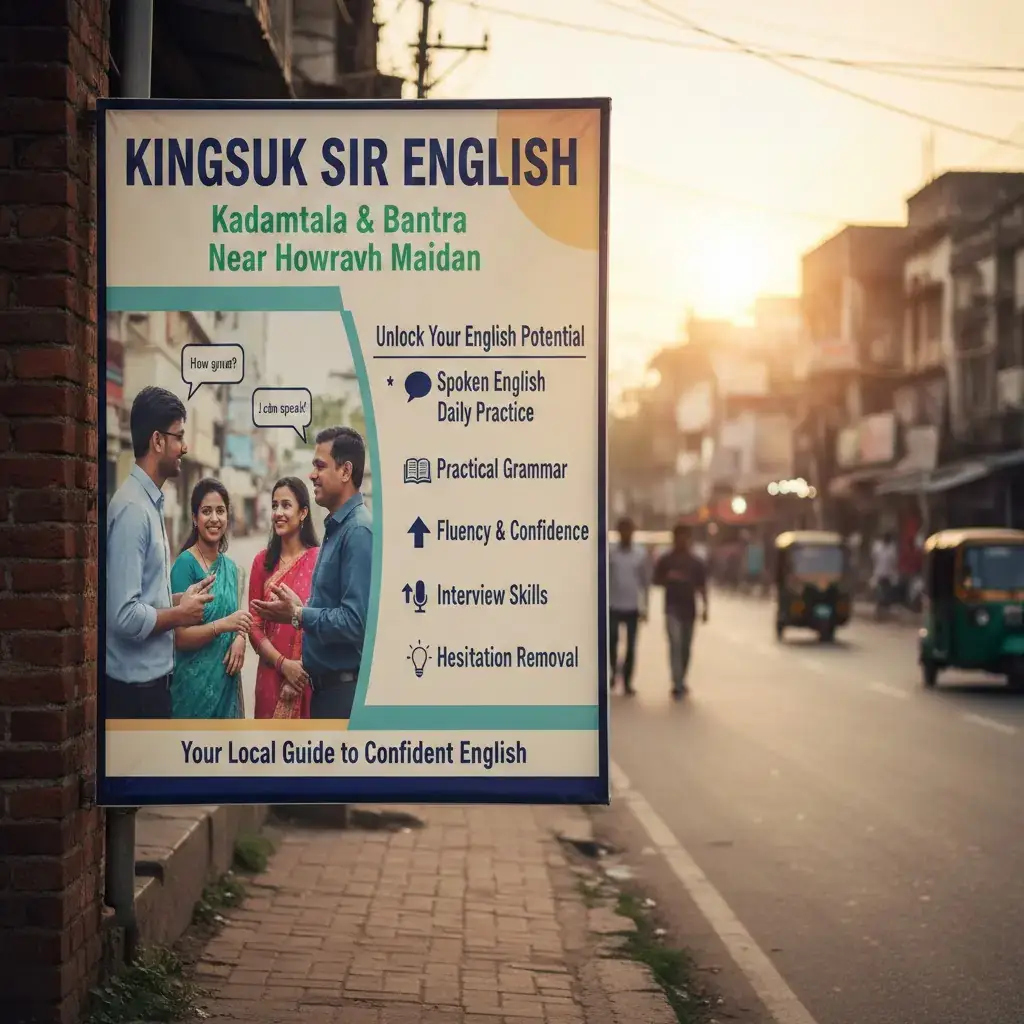 Best Howrah English Coaching Near Me 2026 | Kingsuk Sir English