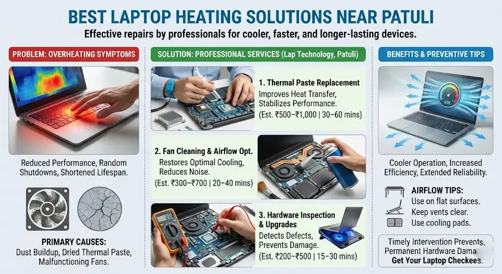 Best Laptop Heating Solution Near Patuli | Lap Technology