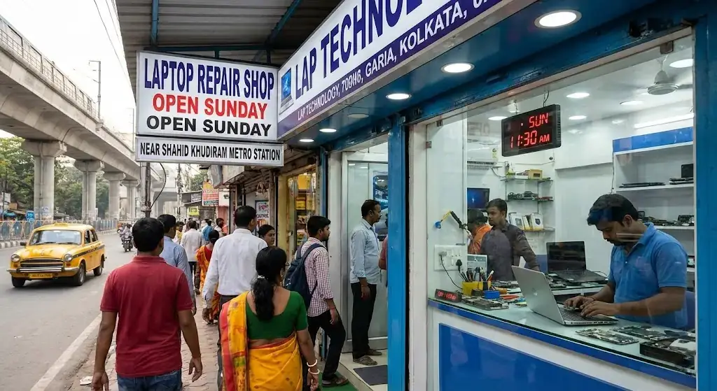 Best Laptop Repair Shop Open on Sunday in Garia | Lap Technology