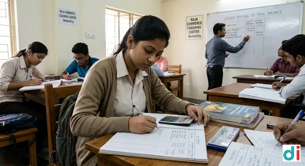 Best ledger and trial balance coaching in Benachity 2026 | Raja Commerce Coaching Center