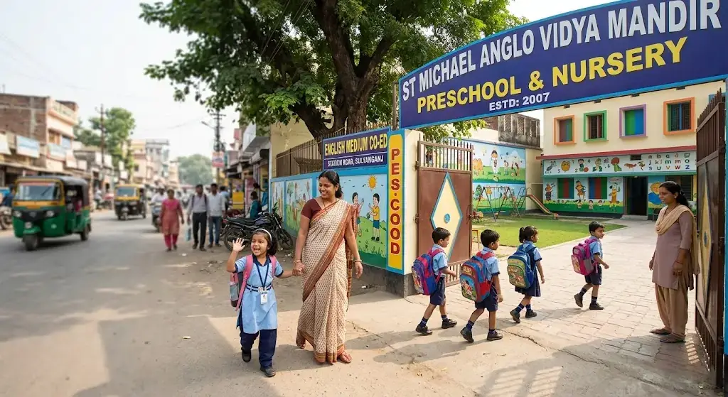 Best Nursery School near Station Road Sultanganj 2026 | St Michael Anglo Vidya Mandir
