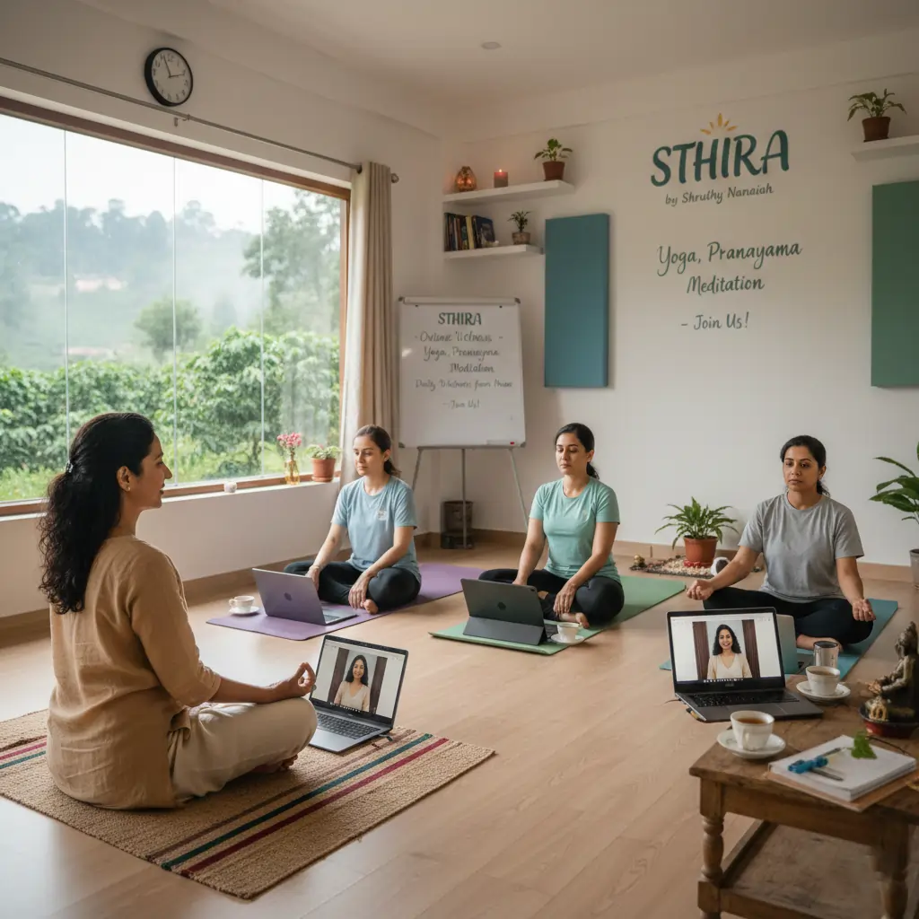 Best Online Yoga Classes in Kodagu 2026 | STHIRA by Shruthy Nanaiah