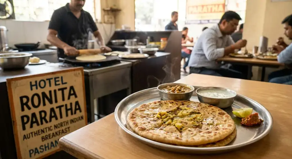 Best Paratha Breakfast Spot near Vishwakarma Nagar 2026 | Hotel Ronita Paratha