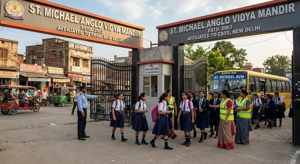Best Safe School for girls near Station Road Sultanganj Bhagalpur 2026 – Secure Campus & Child Protection | St Michael Anglo Vidya Mandir
