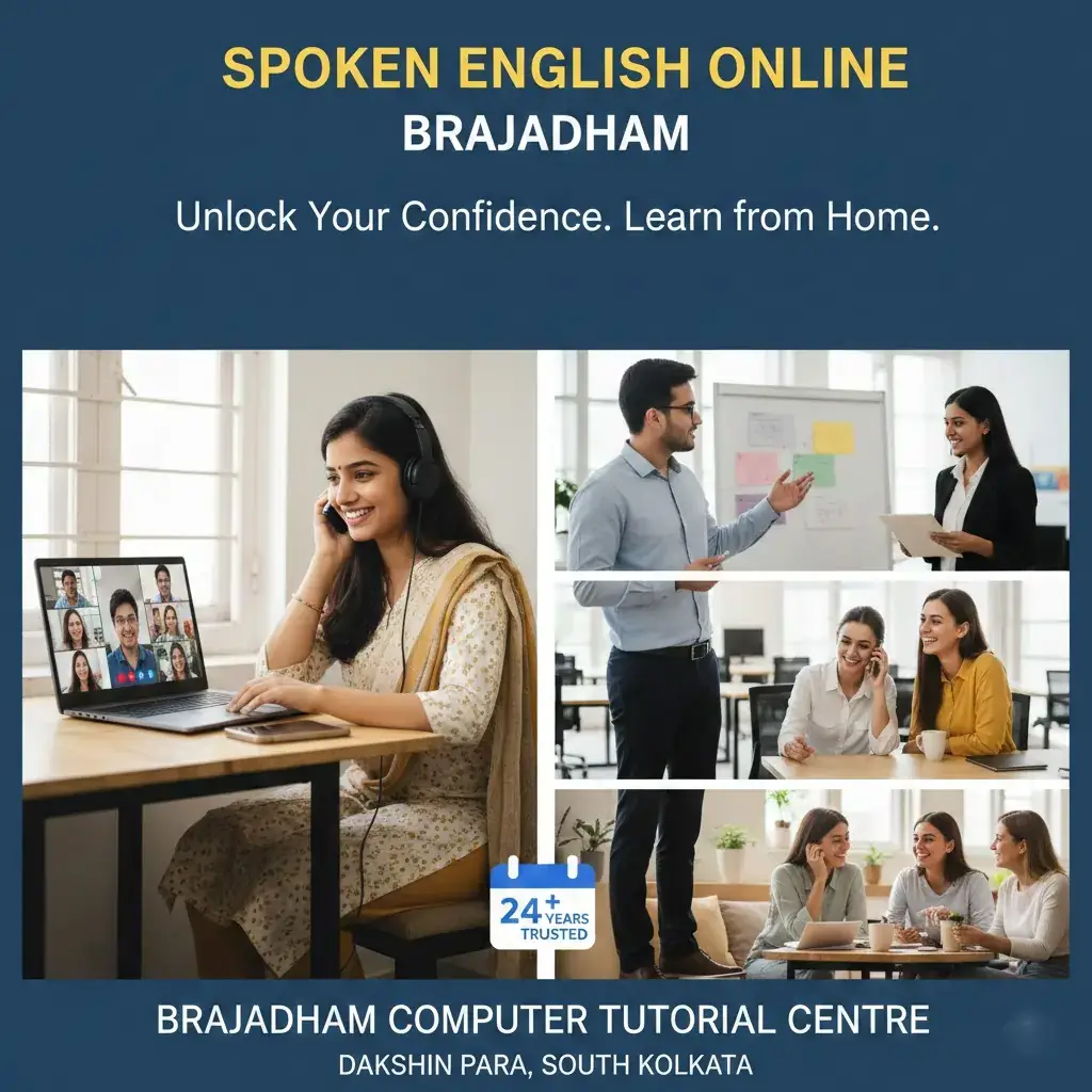 Best Spoken English Online Brajadham | Brajadham Computer Tutorial Centre