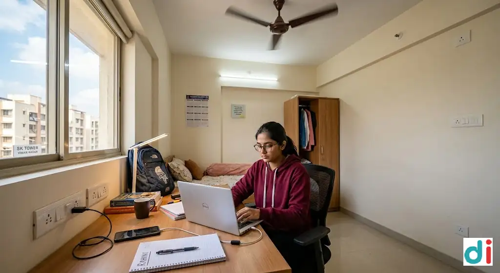 Best Student Rooms with Electricity in SK Tower Vimannagar 2026 | MS LIVING