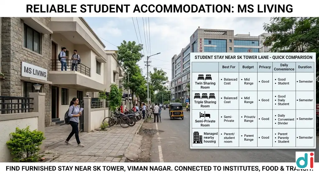 Best Student Stay near SK Tower Lane 2026 | MS LIVING