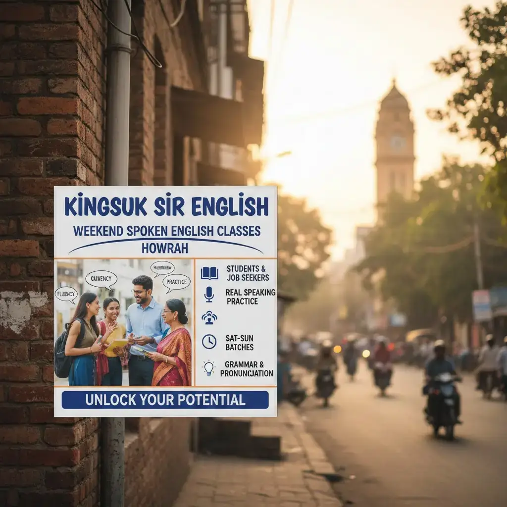 Best Weekend Spoken English Classes Howrah 2026 | Kingsuk Sir English