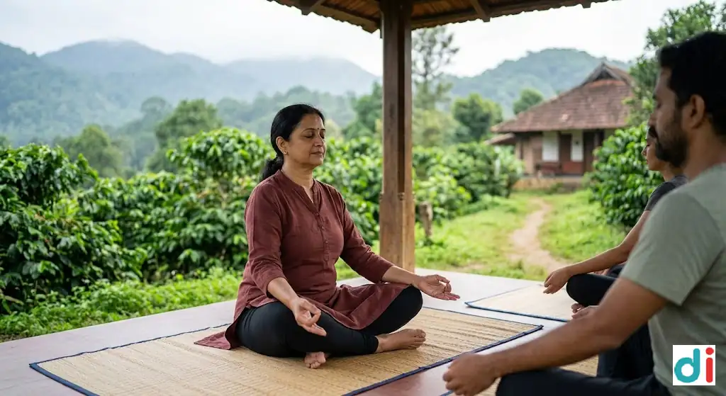Best yoga for stress relief in murnad kodagu | STHIRA by Shruthy Nanaiah