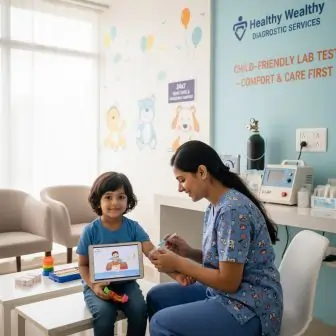 Child-Friendly Lab Tests  What Parents in Bansdroni Should Know | Healthy Wealthy Diagnostic Services