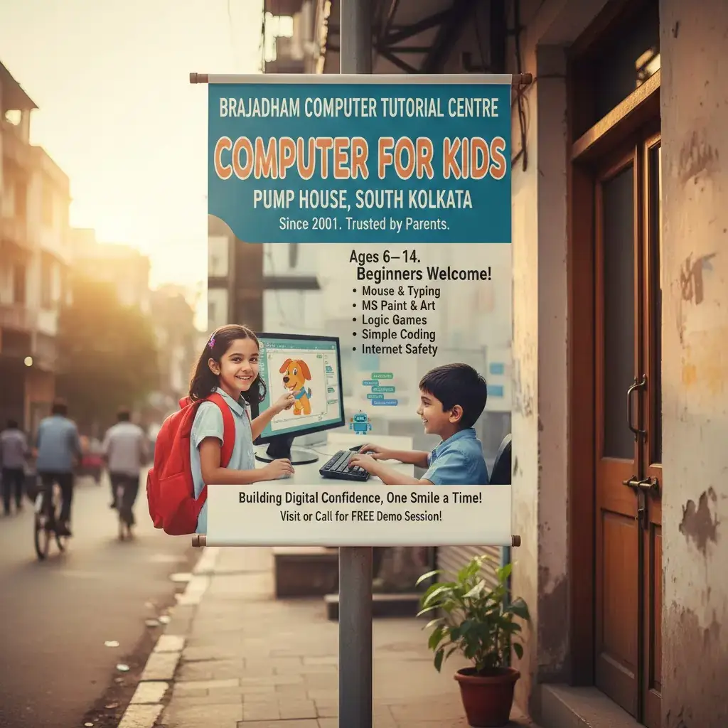 Computer for Kids Brajadham | Brajadham Computer Tutorial Centre