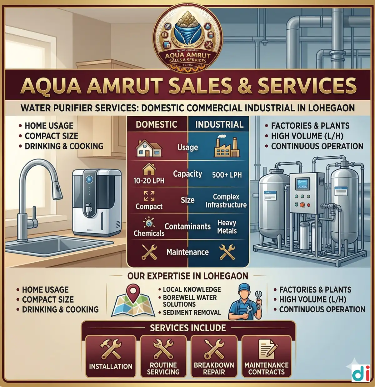 Domastic, Commercial, Industrial All Type Of Purifier Sales and Services | Aqua Amrut Sales And Services