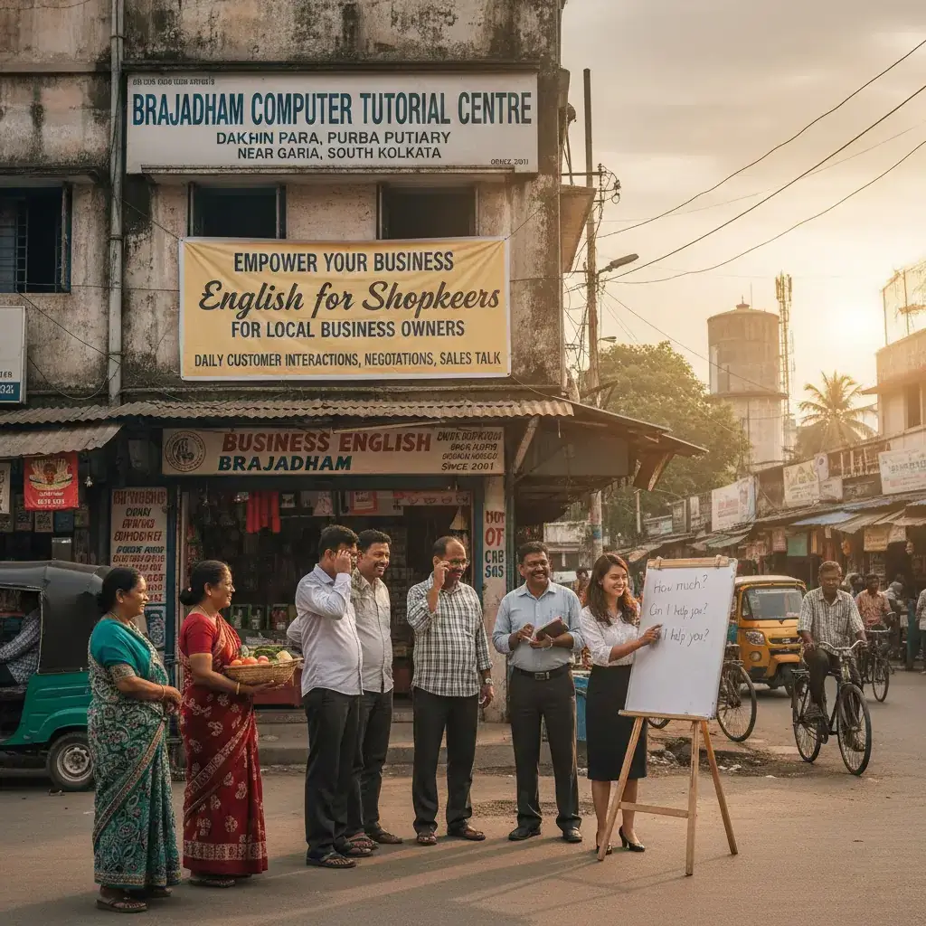 English for Shopkeepers Pump House | Brajadham Computer Tutorial Centre