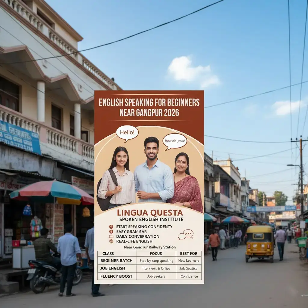 English Speaking for Beginners Near Gangpur 2026 | Lingua Questa Spoken English Institute
