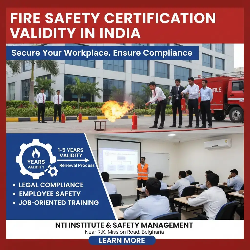 Fire Safety Certification Validity in India | NTI Institute & Safety Management