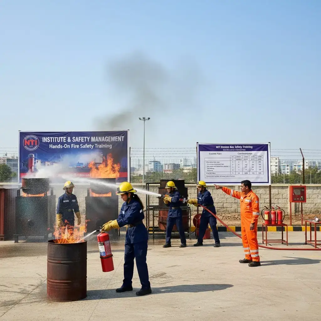 Fire Safety Practical Classes | NTI Institute & Safety Management