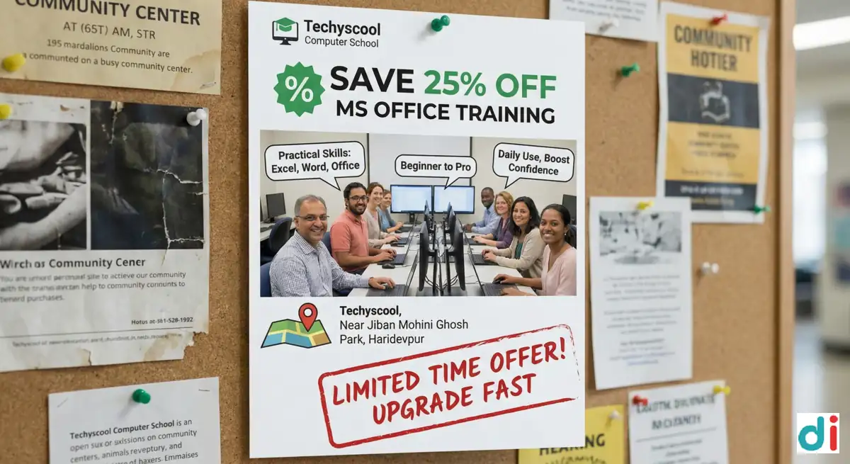Get 25% Discount on MS Office Training Fees – Enroll Now | Techyscool Computer School