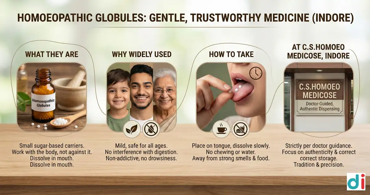 Homoeopathic Globules and Pills | C.S.Homoeo Medicose