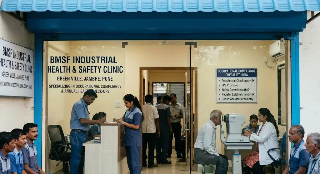 Industrial Health Compliance Requirements for Employers in Jambhe | BMSF Industrial Health and Safety Clinic