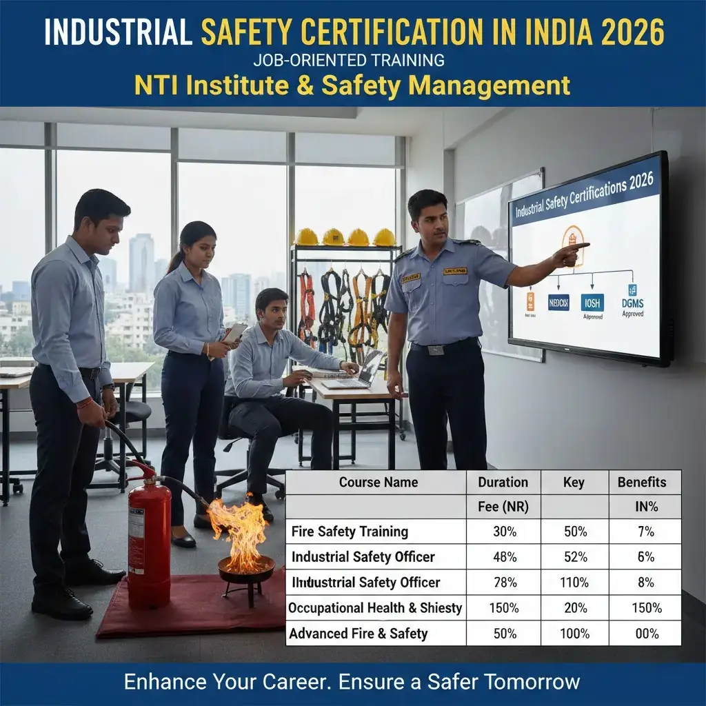 Industrial Safety Certification in India 2026 | NTI Institute & Safety Management