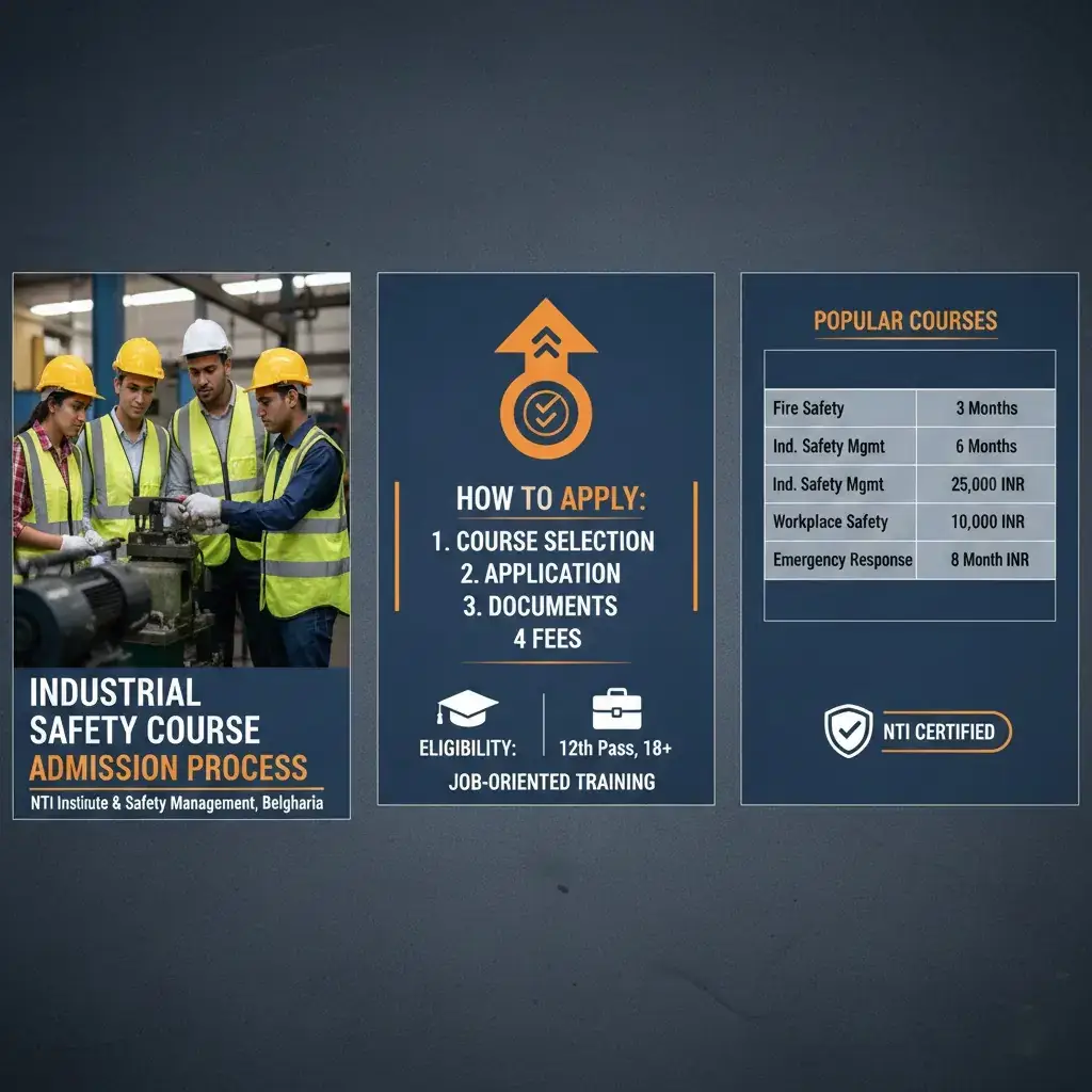Industrial Safety Course Admission Process | NTI Institute & Safety Management