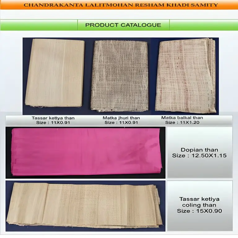 khadi-samity-tassar-matka-dopian-than-fabric-catalogue-view |Chak Islampur Khadi Cluster
