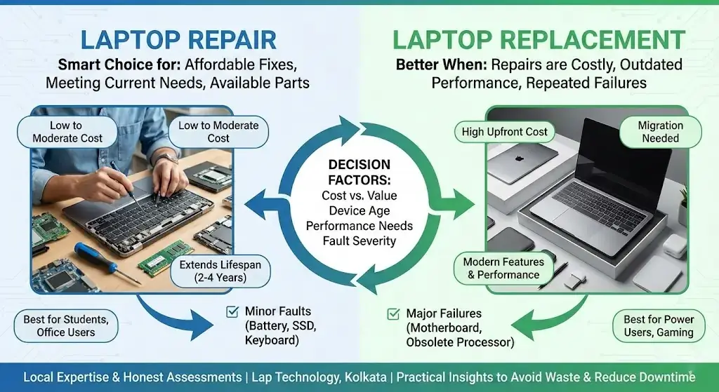 Laptop Repair vs Replacement | Lap Technology