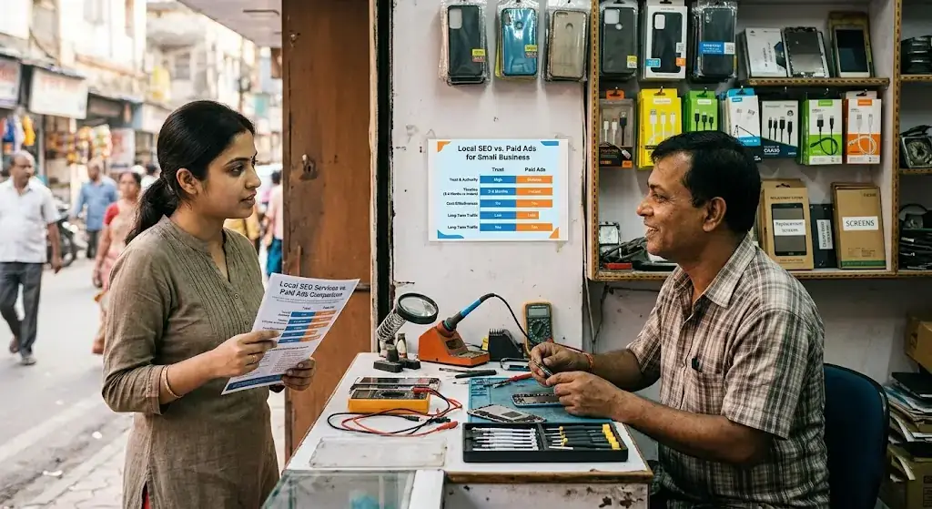 Local SEO vs Paid Ads for Small Businesses 2026 | Digitalindians org